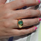 Bold Emerald Solitaire Ring