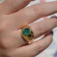 Bold Emerald Solitaire Ring