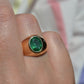 Bold Emerald Solitaire Ring