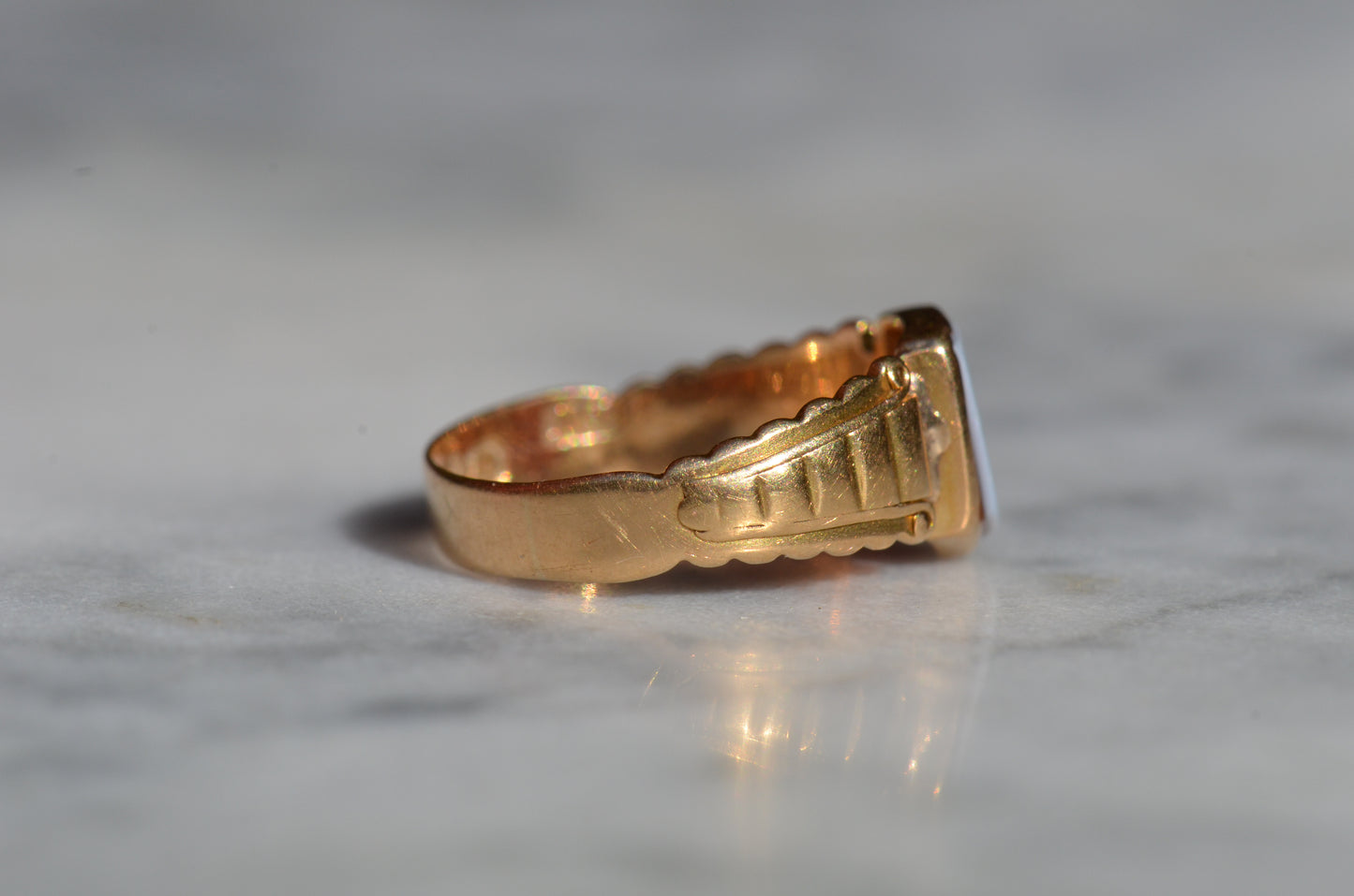 Antique Sardonyx Signet Ring