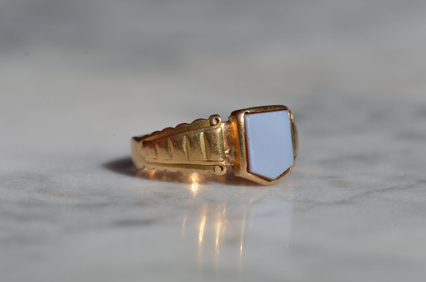 Antique Sardonyx Signet Ring