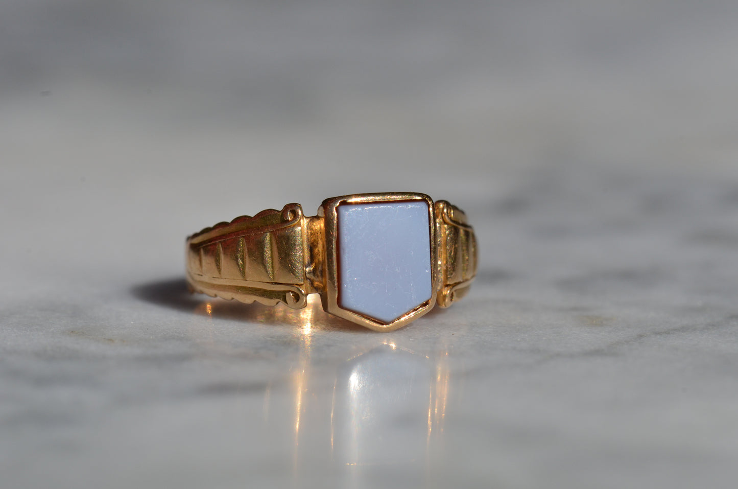 Antique Sardonyx Signet Ring