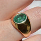 Bold Emerald Solitaire Ring