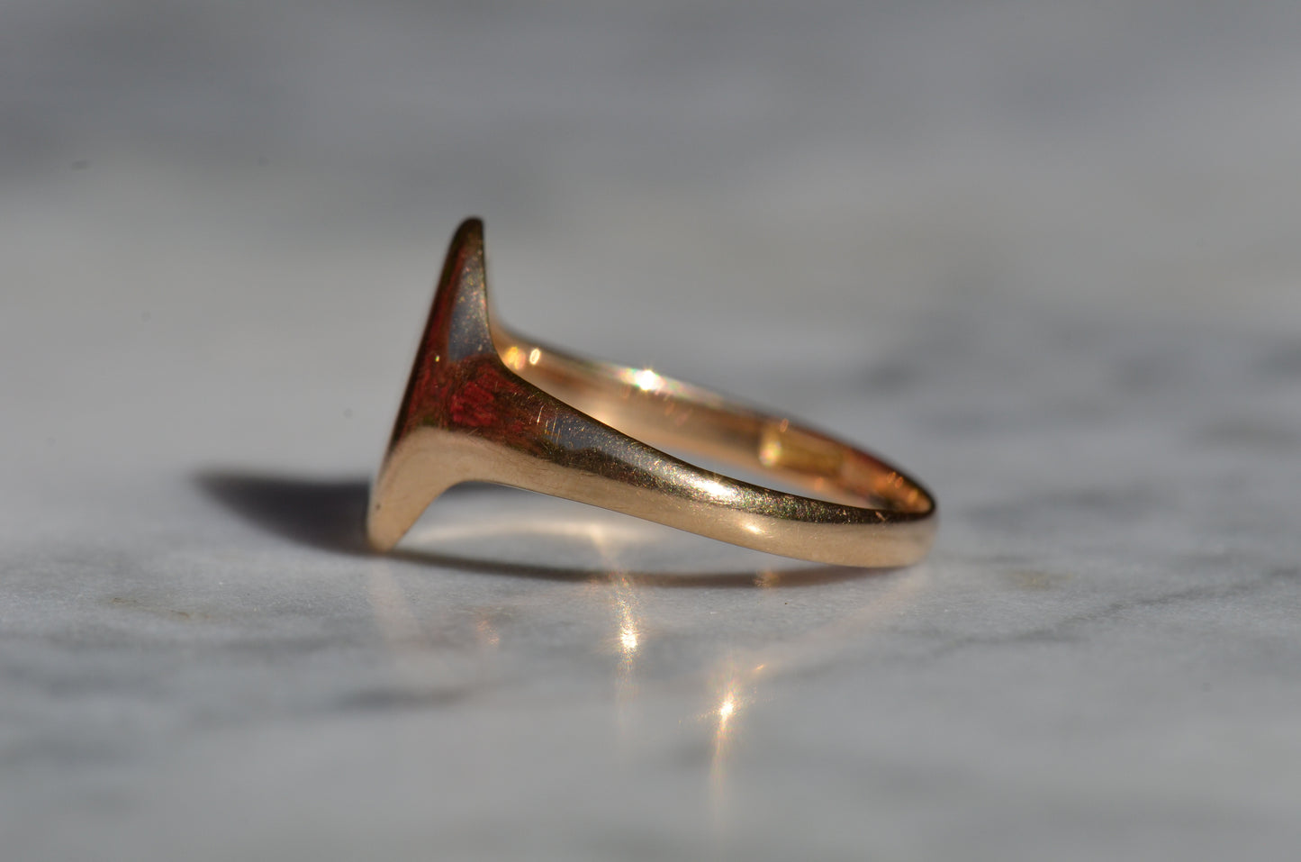 Smooth Antique Signet Ring KG