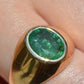 Bold Emerald Solitaire Ring