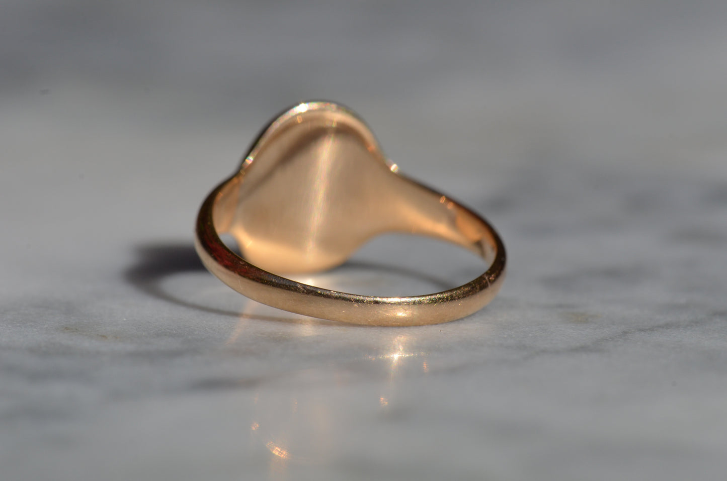 Smooth Antique Signet Ring KG