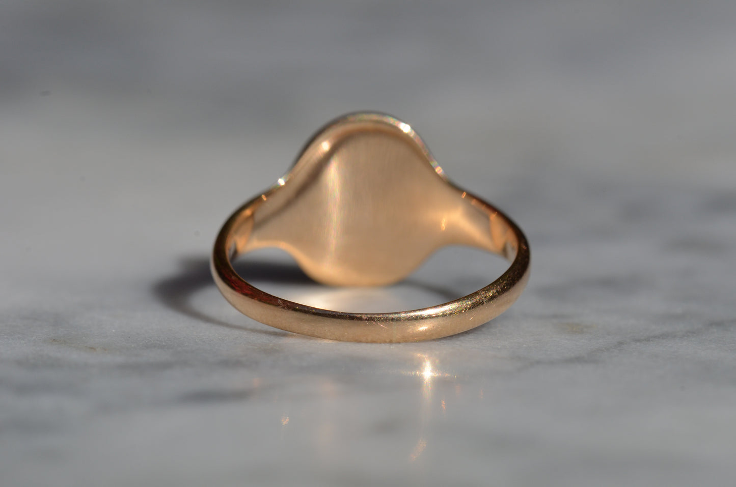 Smooth Antique Signet Ring KG
