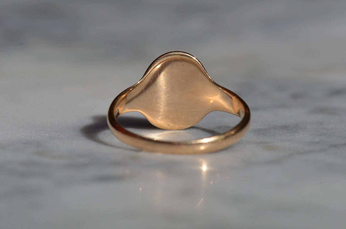 Smooth Antique Signet Ring KG