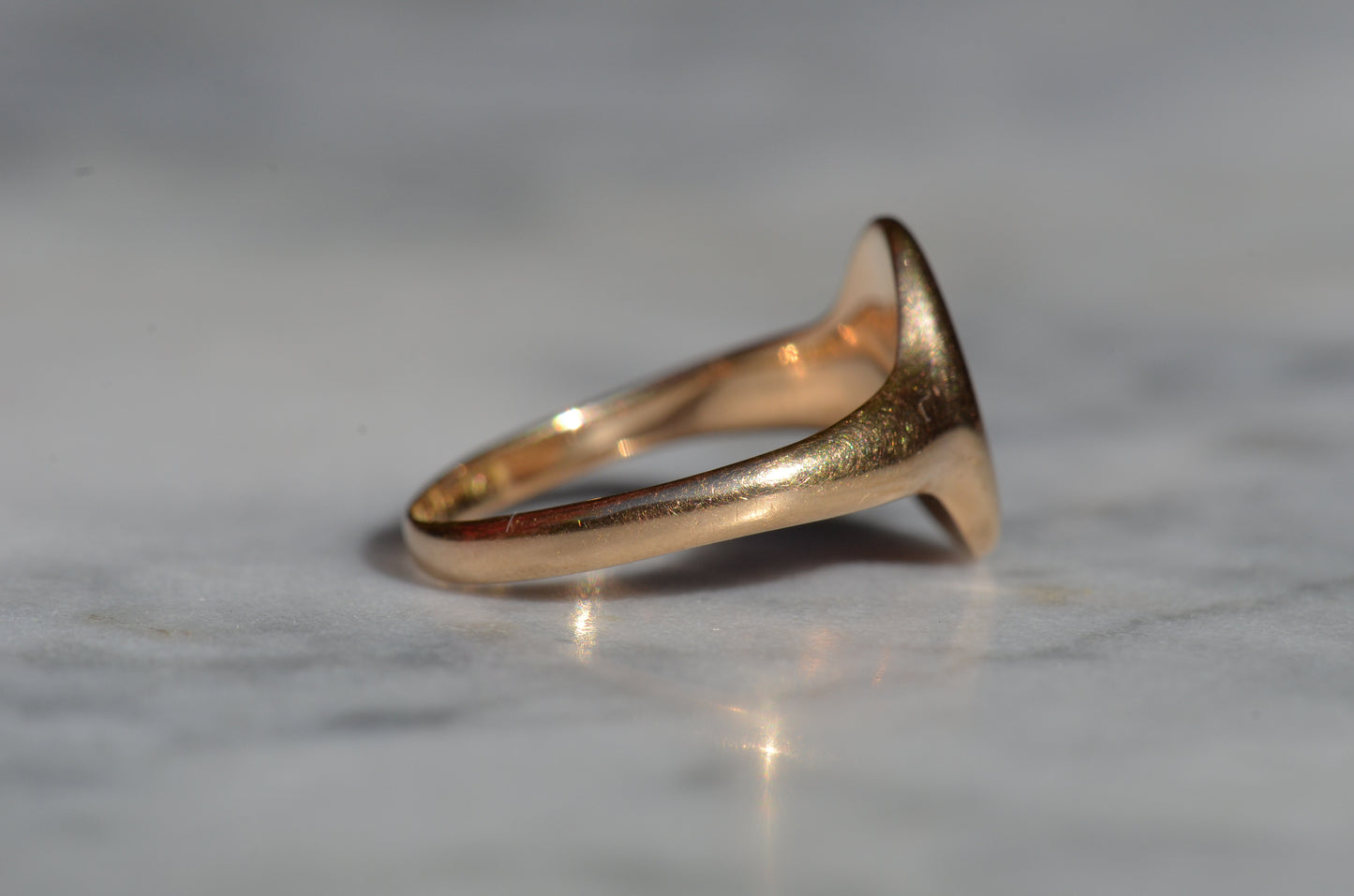 Smooth Antique Signet Ring KG