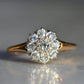 Scintillating Vintage Old Euro Cluster Ring