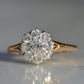 Scintillating Vintage Old Euro Cluster Ring