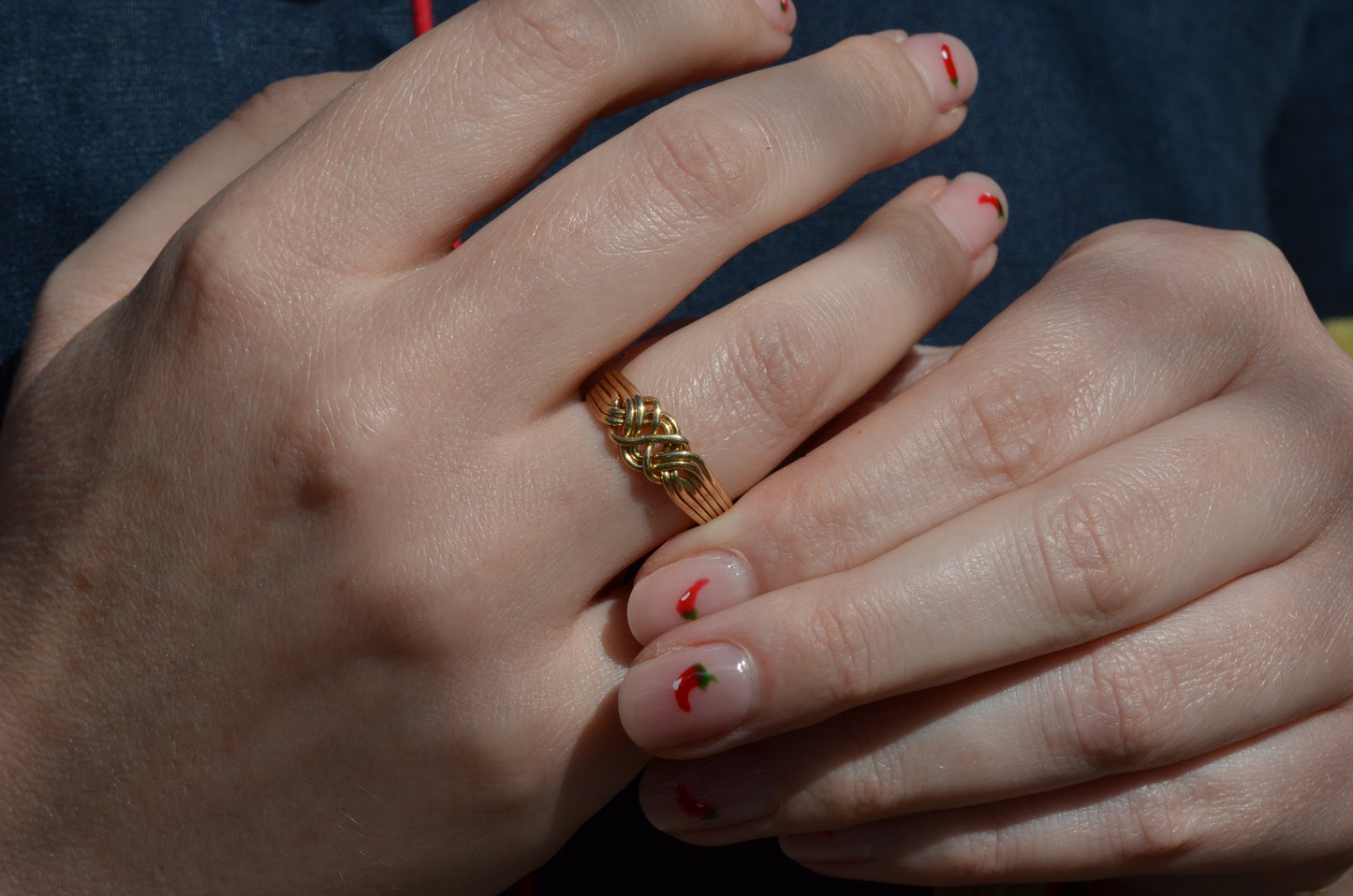 Playful Vintage Puzzle Ring