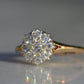 Scintillating Vintage Old Euro Cluster Ring