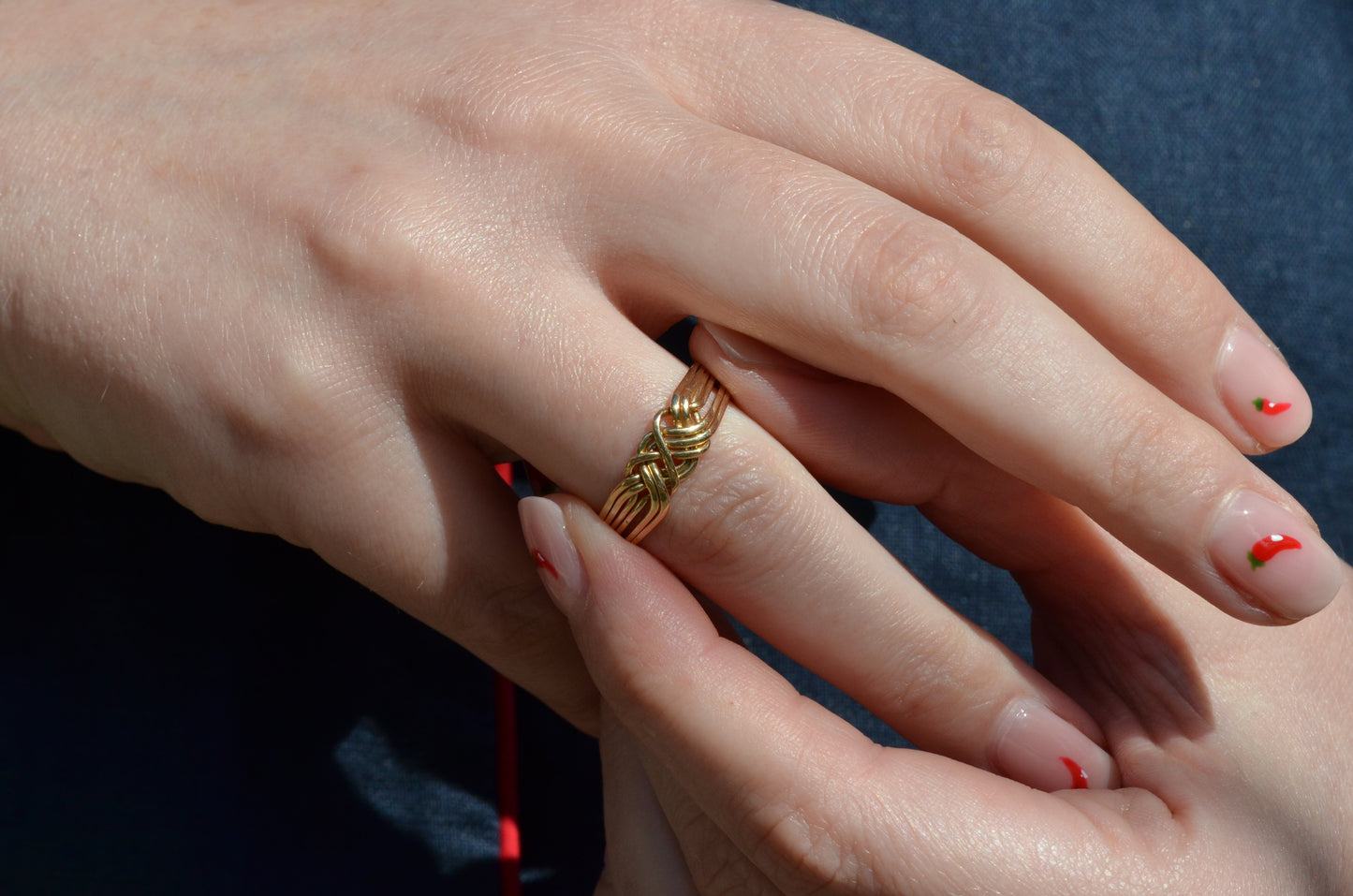 Playful Vintage Puzzle Ring