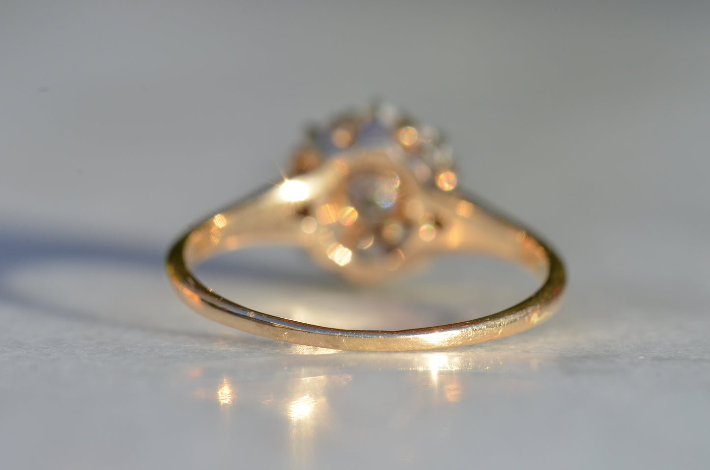 Scintillating Vintage Old Euro Cluster Ring