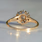 Scintillating Vintage Old Euro Cluster Ring