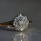 Scintillating Vintage Old Euro Cluster Ring