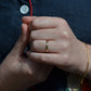 Vintage Faceted Gold Band