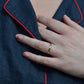 Vintage Faceted Gold Band