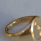 Heavy Midcentury Crest Signet Ring