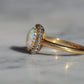 Dazzling Antique French Opal Halo