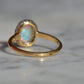 Dazzling Antique French Opal Halo