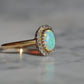 Dazzling Antique French Opal Halo