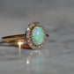 Dazzling Antique French Opal Halo