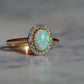 Dazzling Antique French Opal Halo