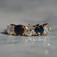Dazzling Sapphire and Diamond Five Stone Band