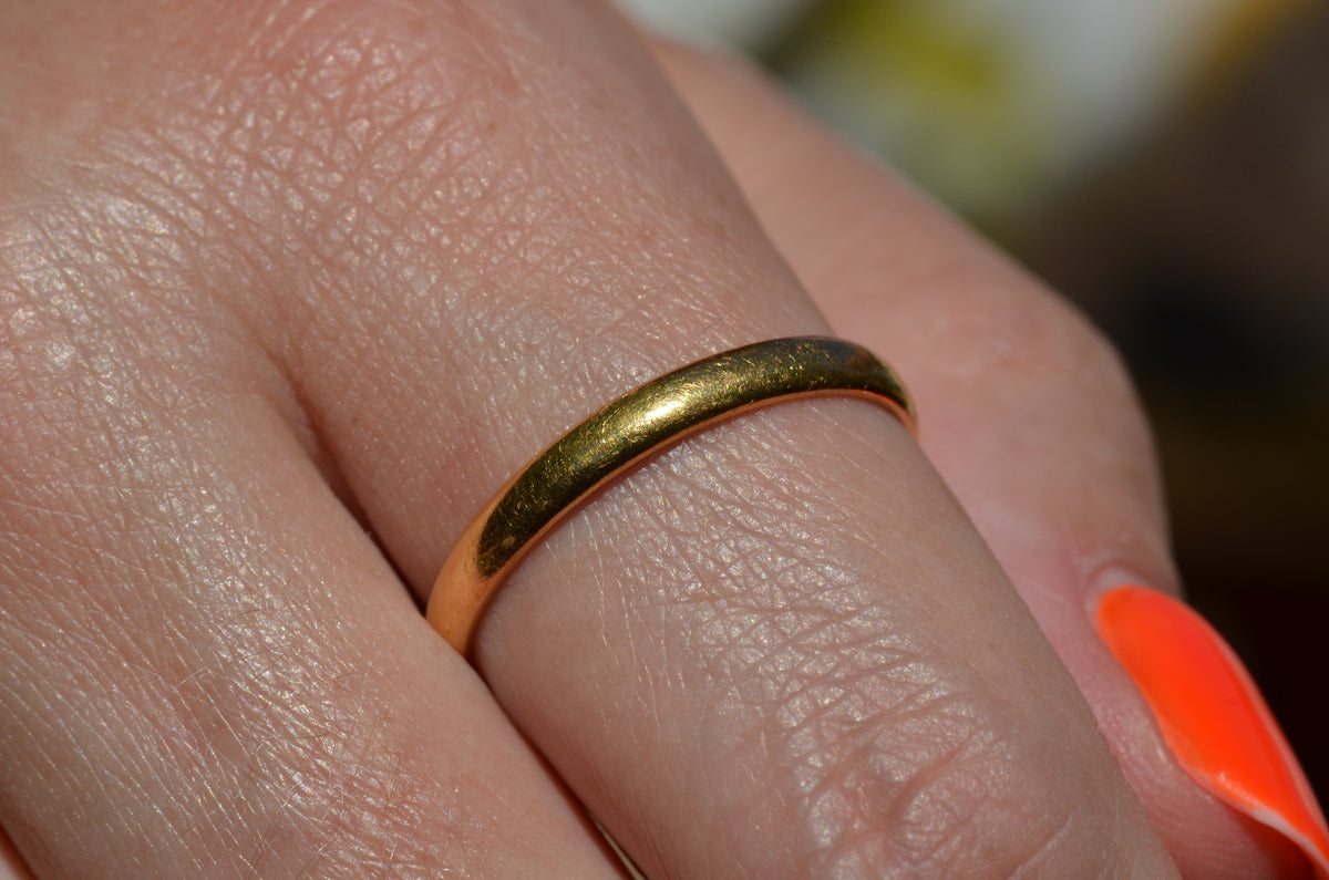 Classic Midcentury 22k Band 1955 Size 10.5