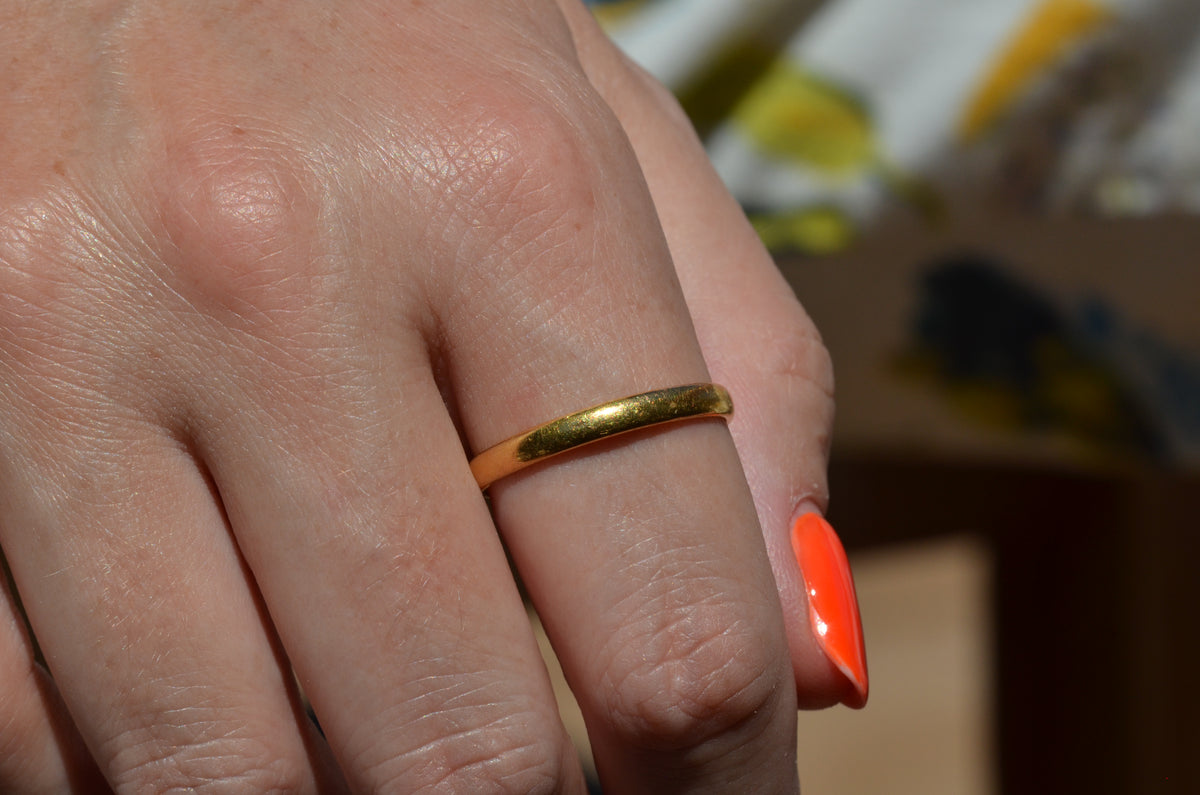 Classic Midcentury 22k Band 1955 Size 10.5
