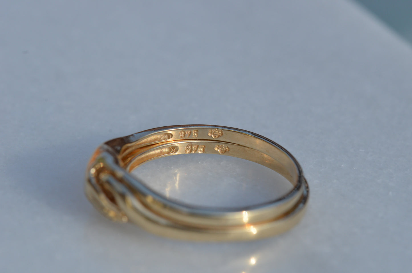 Lovely Estate Gimmel Fede Ring