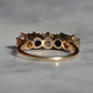Dazzling Sapphire and Diamond Five Stone Band