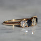 Dazzling Sapphire and Diamond Five Stone Band