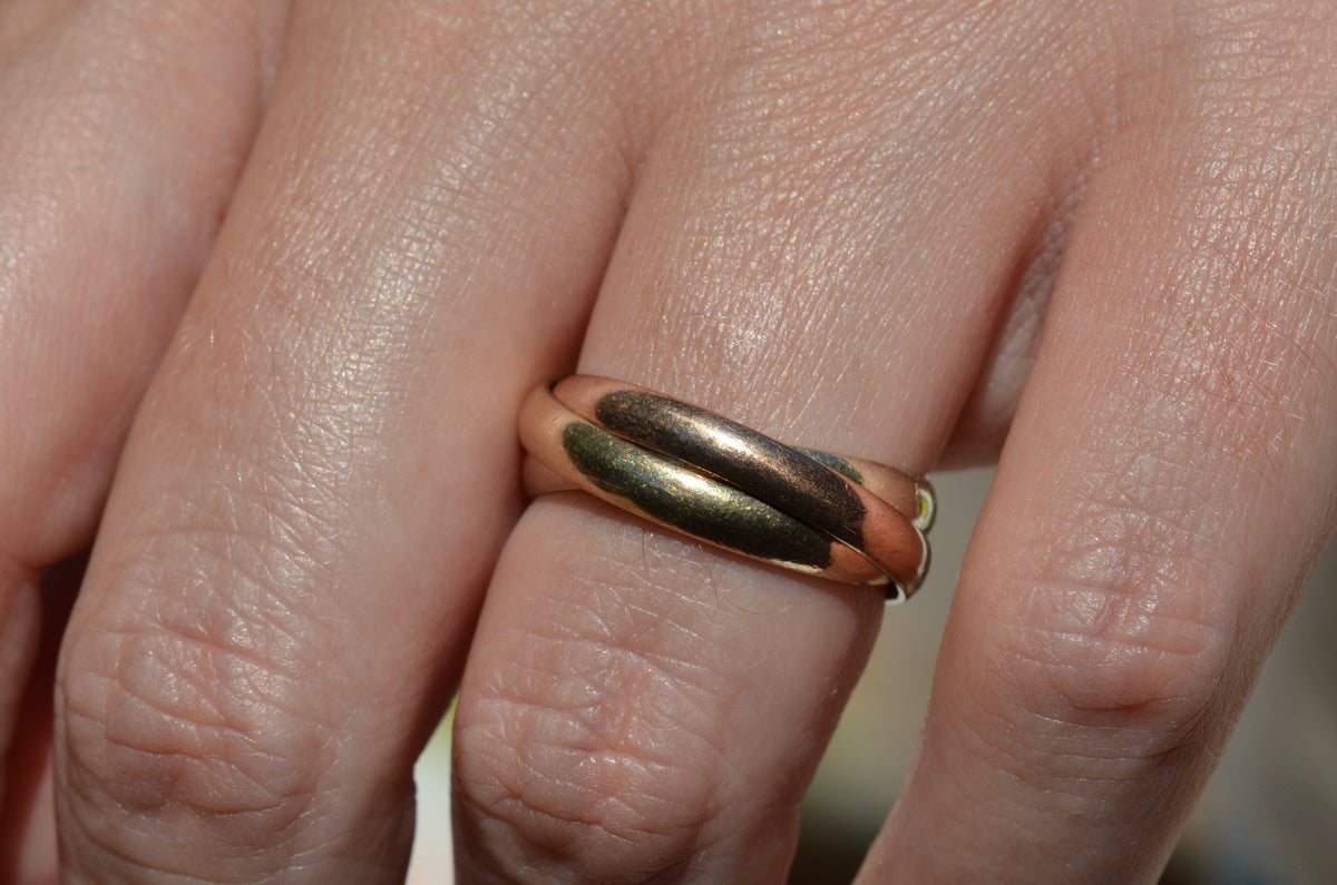 Tricolour Rolling Ring 6.75