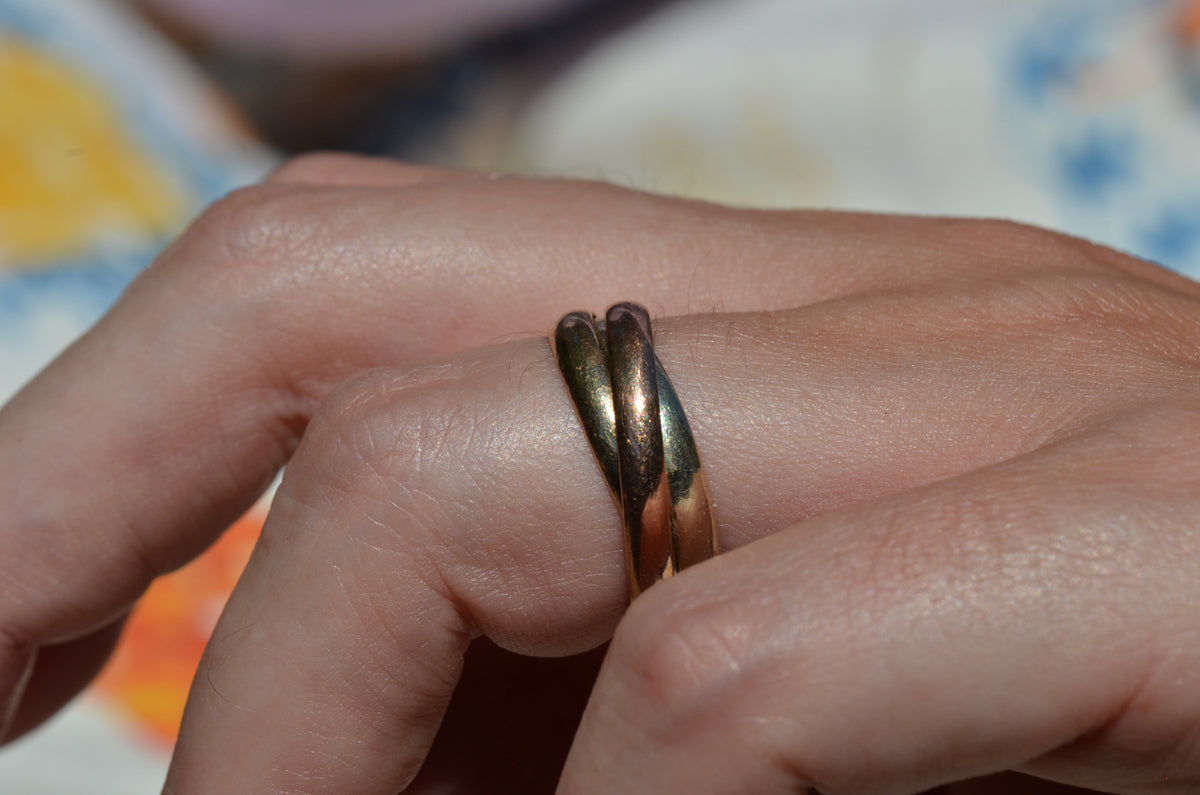 Tricolour Rolling Ring 6.75