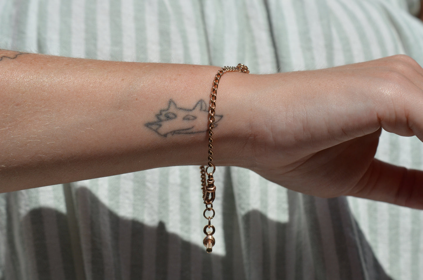 Antique-Inspired Watch Chain Bracelet