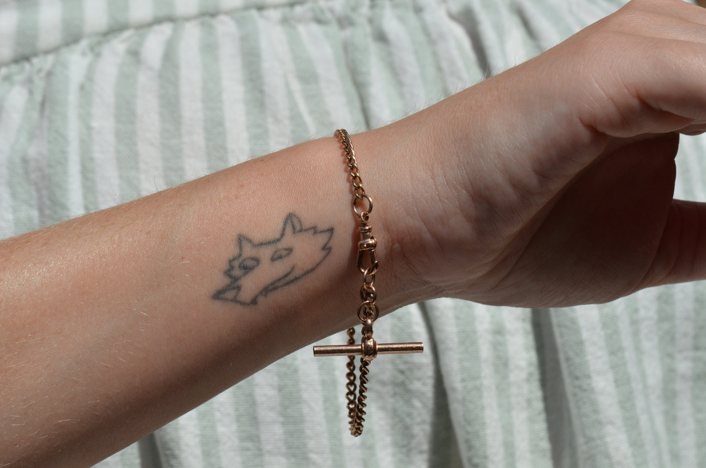 Antique-Inspired Watch Chain Bracelet