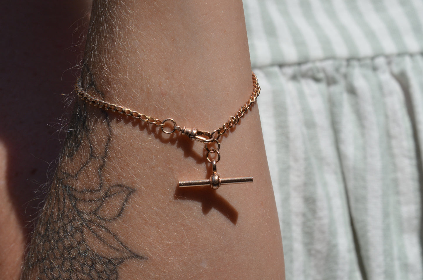 Antique-Inspired Watch Chain Bracelet