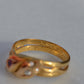 Romantic Victorian Twin Snakes Ring