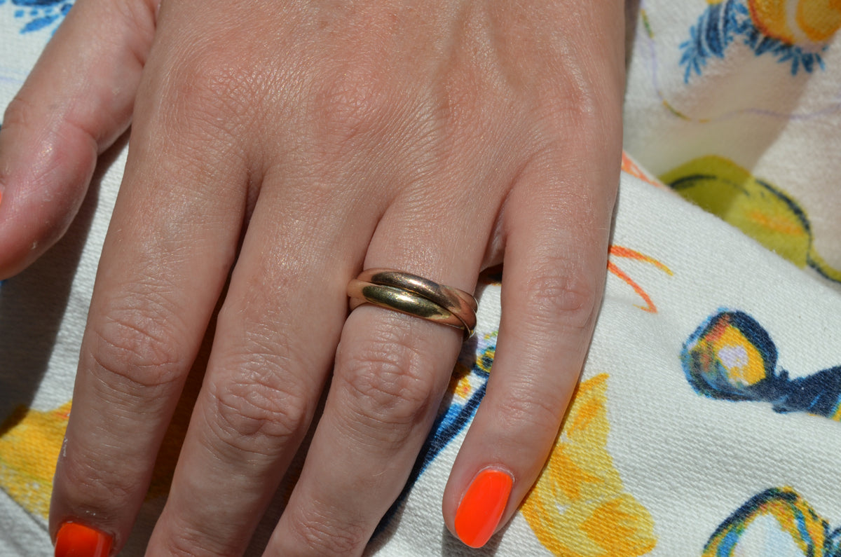 Tricolour Rolling Ring 6.75