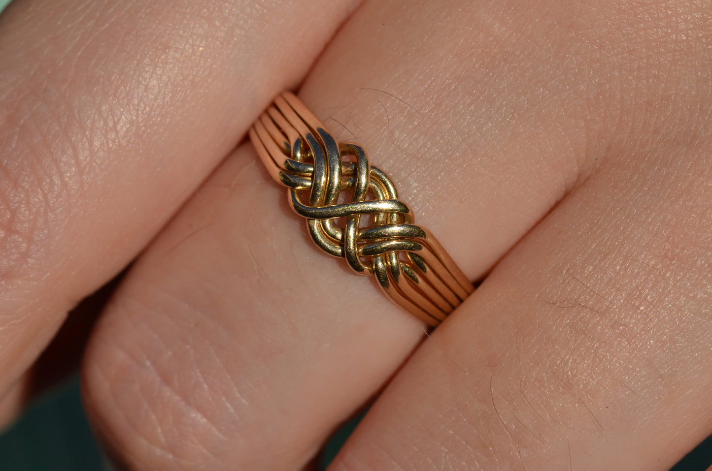 Playful Vintage Puzzle Ring