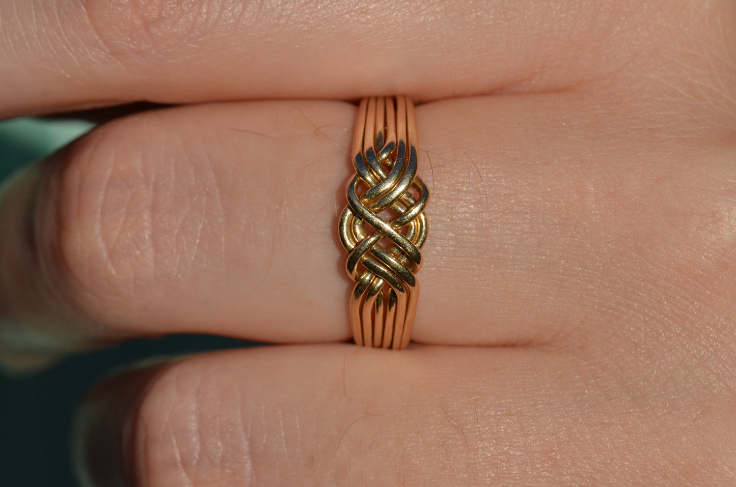 Playful Vintage Puzzle Ring