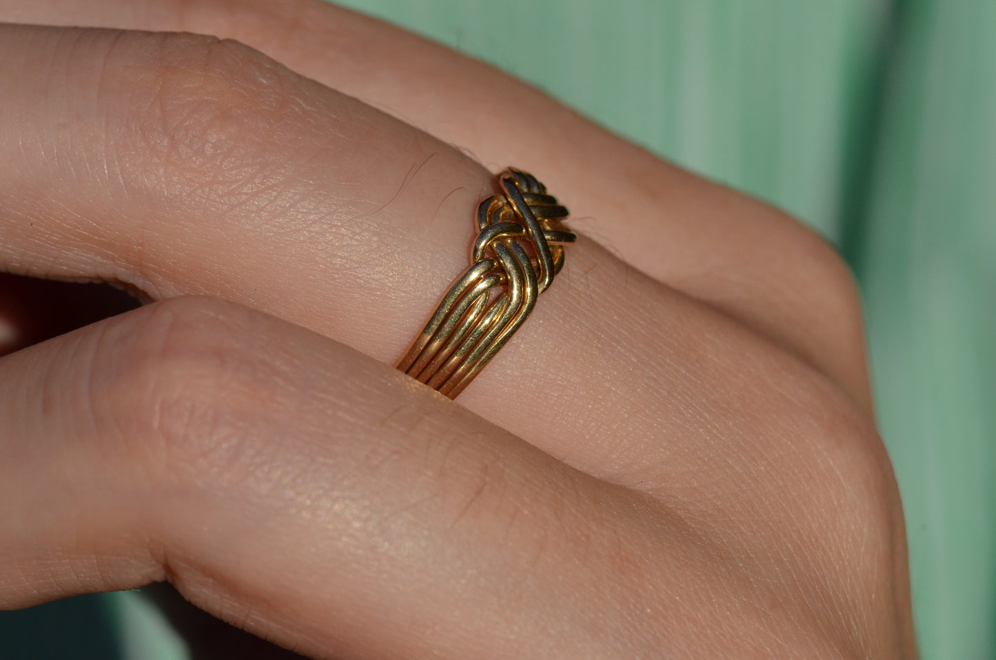 Playful Vintage Puzzle Ring