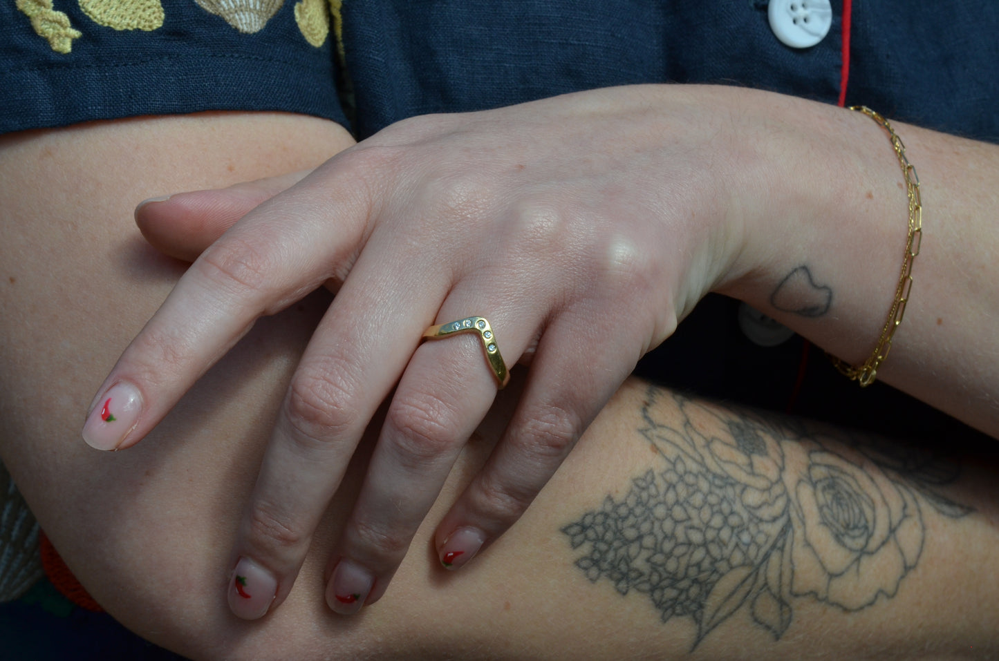 Estate Dipped Diamond Band