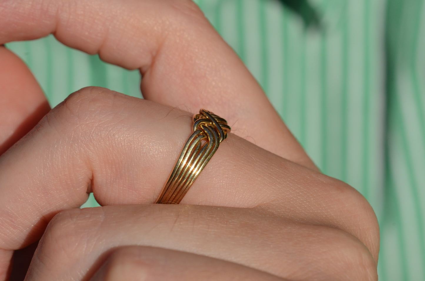 Playful Vintage Puzzle Ring