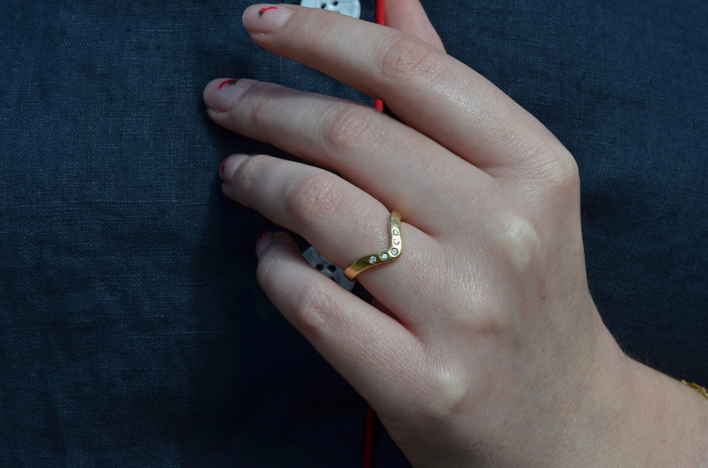 Estate Dipped Diamond Band