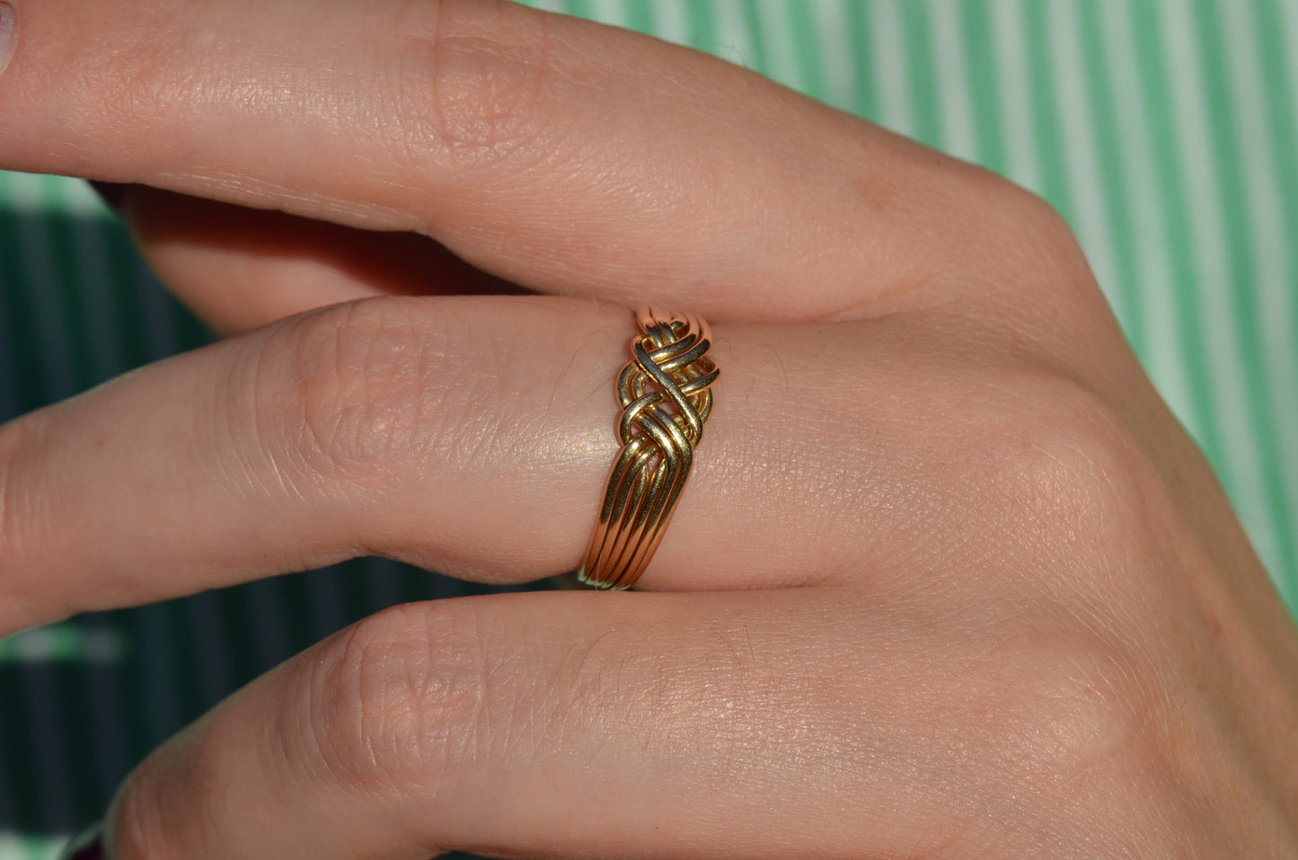 Playful Vintage Puzzle Ring