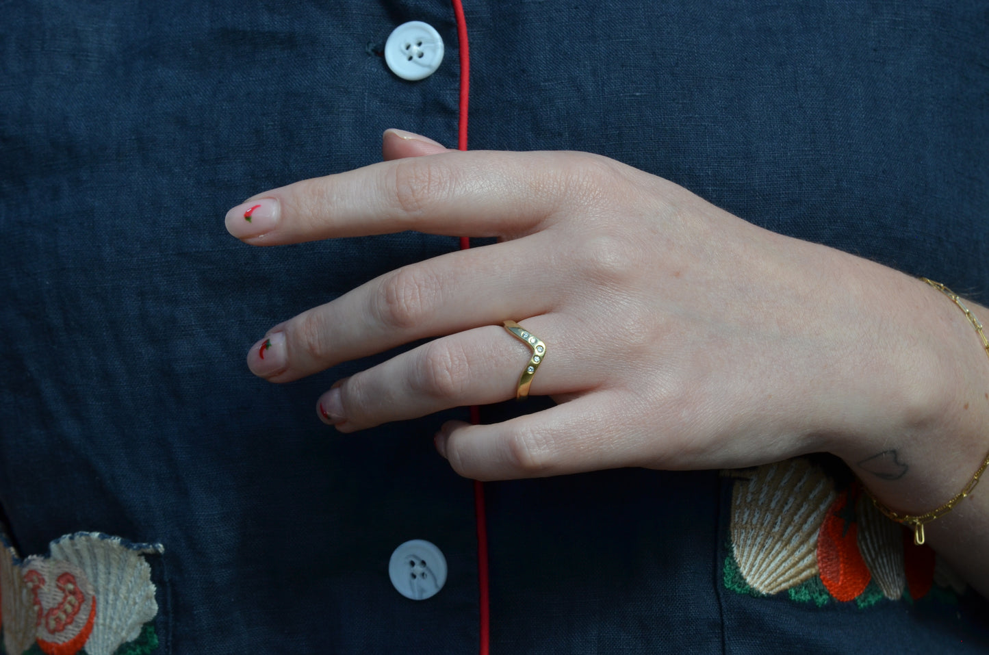 Estate Dipped Diamond Band